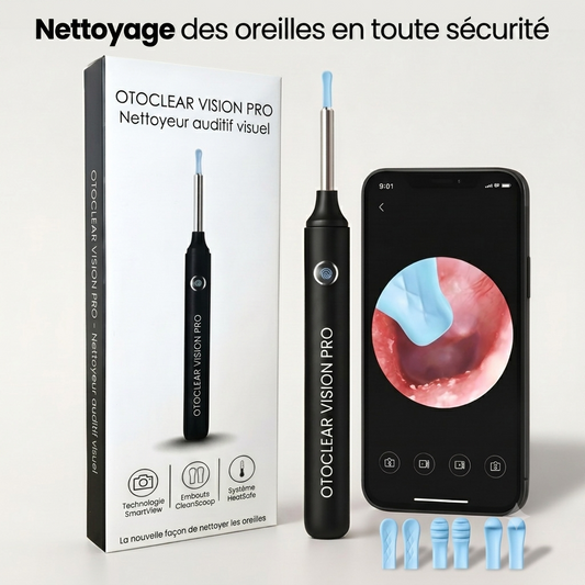OtoClear Vision — Nettoyeur auditif intelligent 360°