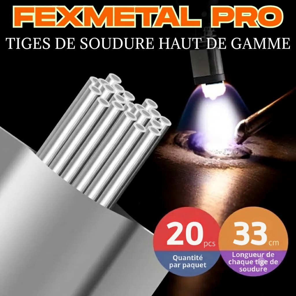 FexMetal Pro — Tiges de soudure 2mm | Résistance et précision professionnelles