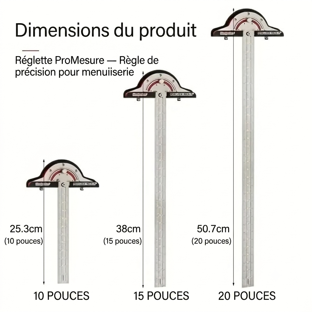 Réglette ProMesure — Règle de précision pour menuiserie