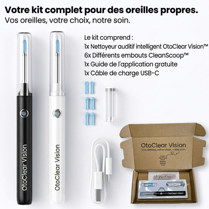 OtoClear Vision — Nettoyeur auditif intelligent 360°