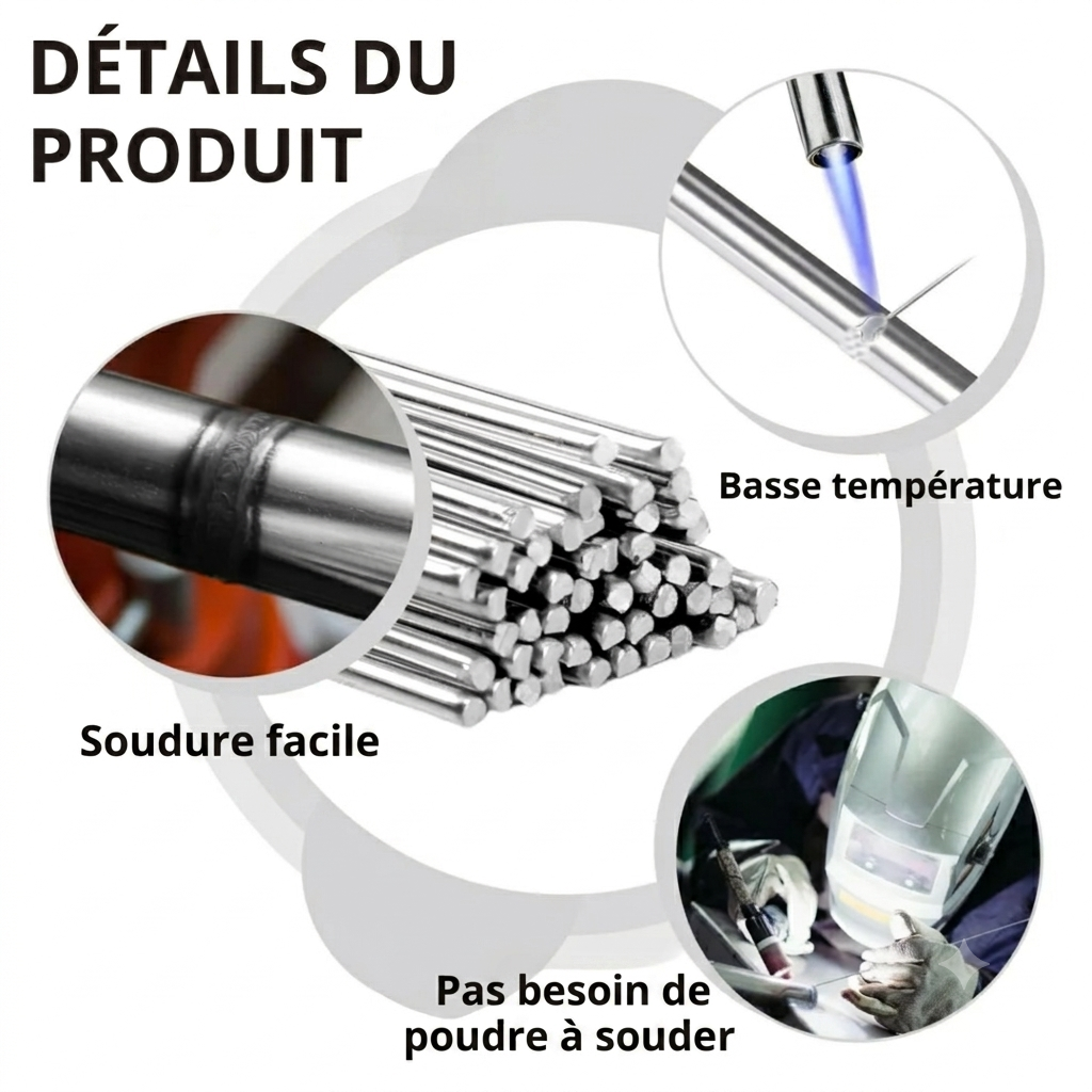 FexMetal Pro — Tiges de soudure 2mm | Résistance et précision professionnelles