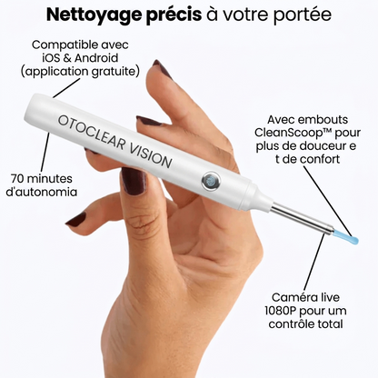 OtoClear Vision — Nettoyeur auditif intelligent 360°