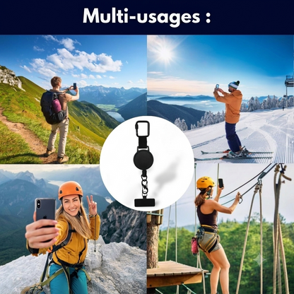 SafeGrip — Sangle rétractable anti-chute et anti‑vol