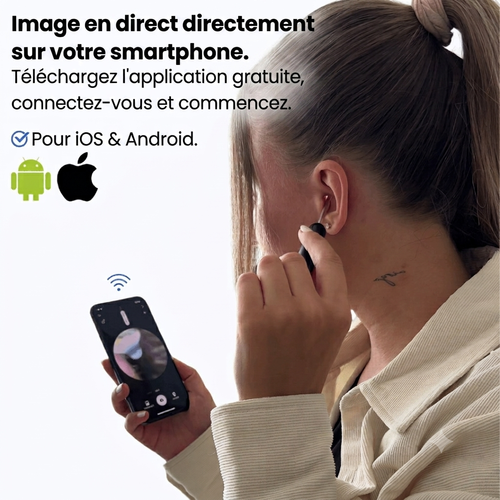 OtoClear Vision — Nettoyeur auditif intelligent 360°