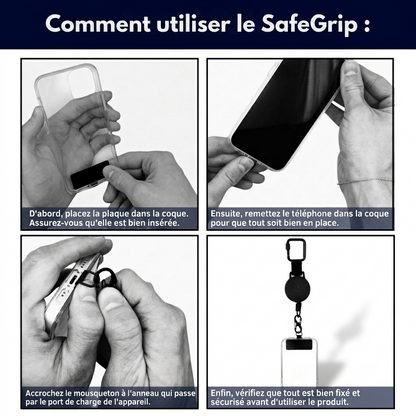 SafeGrip — Sangle rétractable anti-chute et anti‑vol