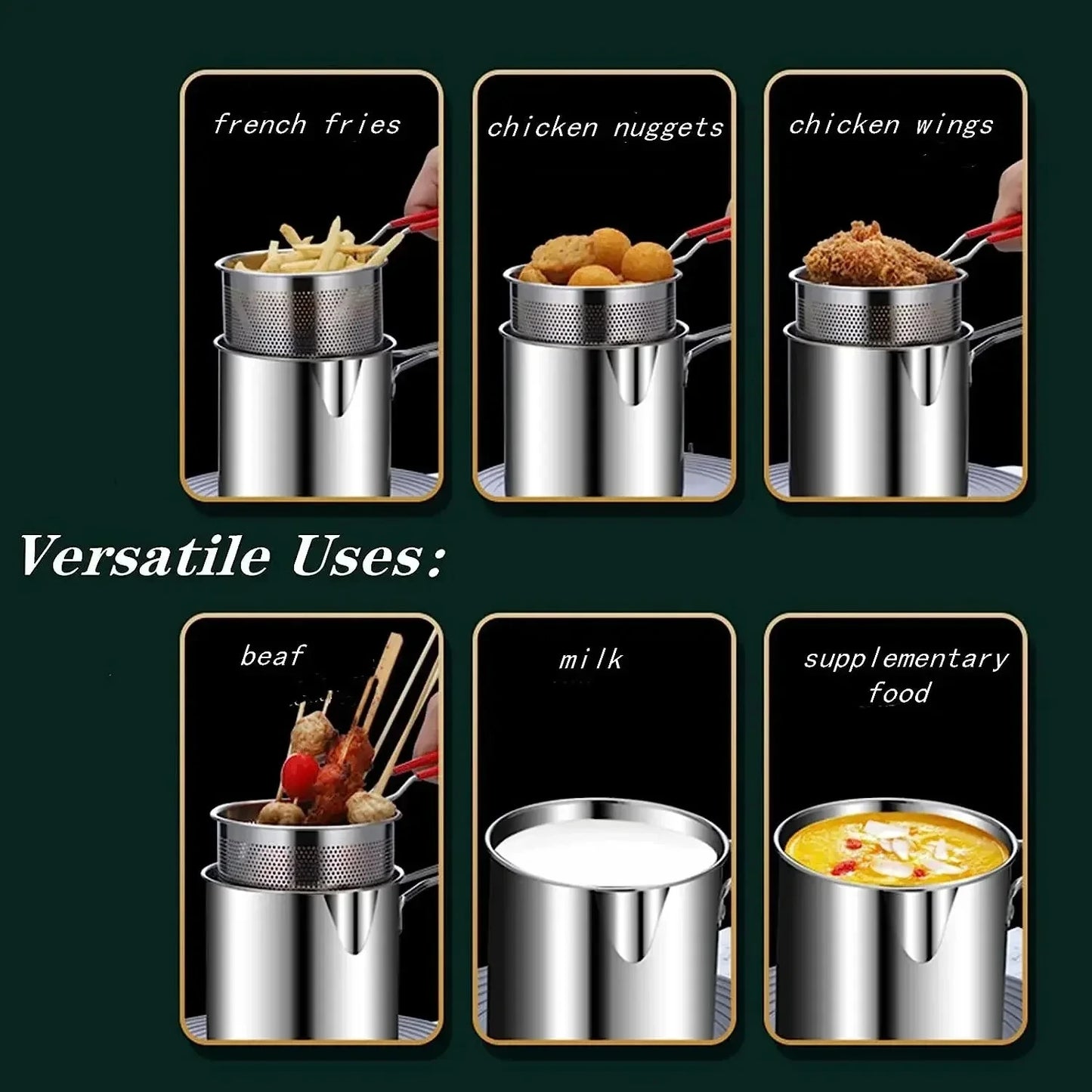 Friteuse Crousti-Pro — En Acier Inoxydable